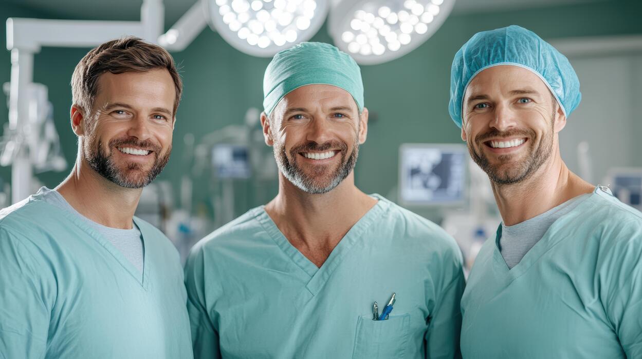 Surgical team inside a specialty hospital operating room